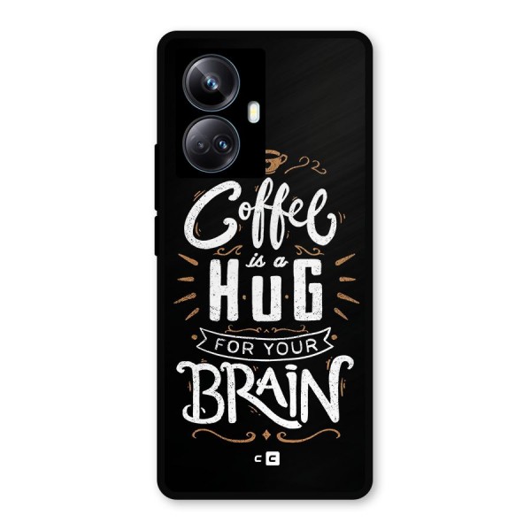 Coffee Brain Metal Back Case for Realme 10 Pro Plus