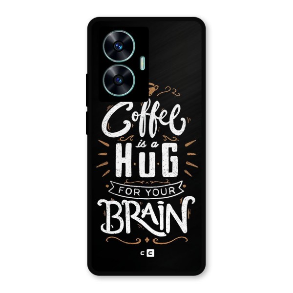 Coffee Brain Metal Back Case for Realme C55