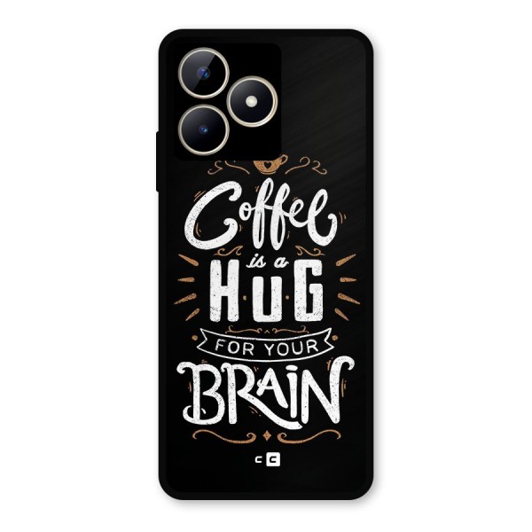 Coffee Brain Metal Back Case for Realme Narzo N53