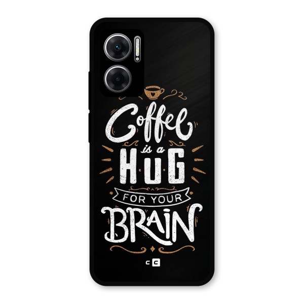 Coffee Brain Metal Back Case for Redmi 11 Prime 5G