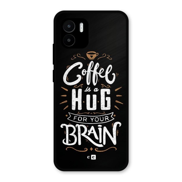 Coffee Brain Metal Back Case for Redmi A1