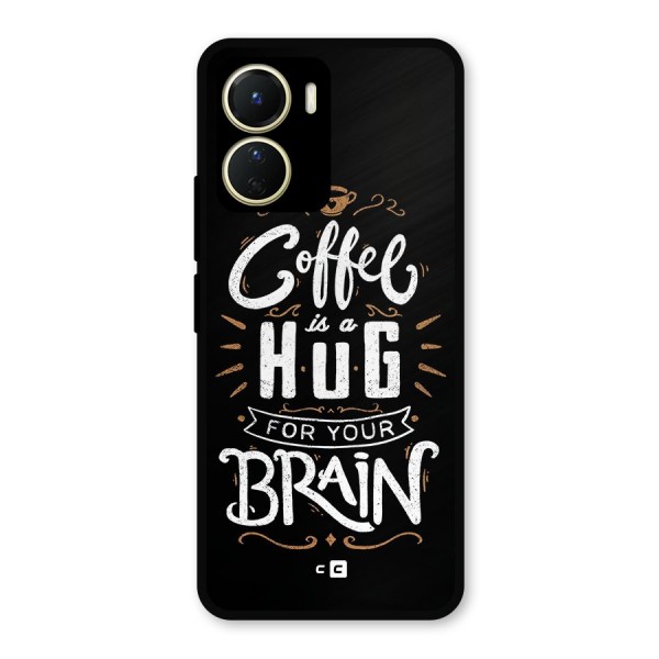 Coffee Brain Metal Back Case for Vivo Y16