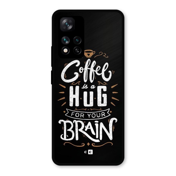 Coffee Brain Metal Back Case for Xiaomi 11i Hypercharge 5G