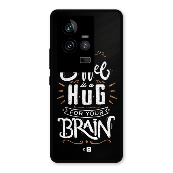 Coffee Brain Metal Back Case for iQOO 11 5G