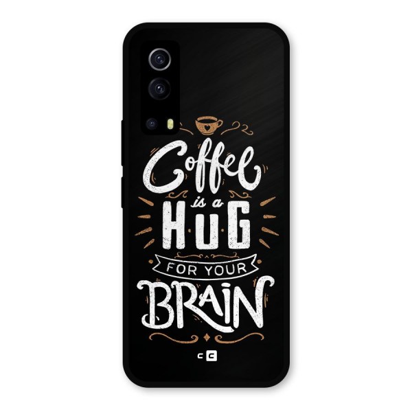 Coffee Brain Metal Back Case for iQOO Z3