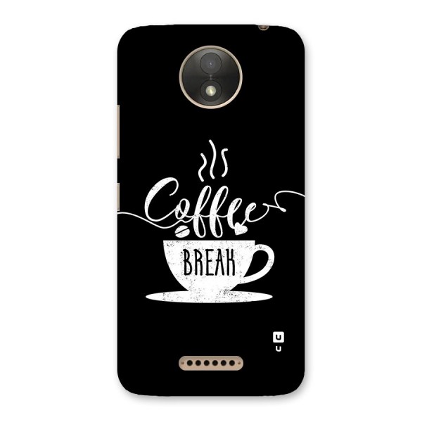 Coffee Break Back Case for Moto C Plus