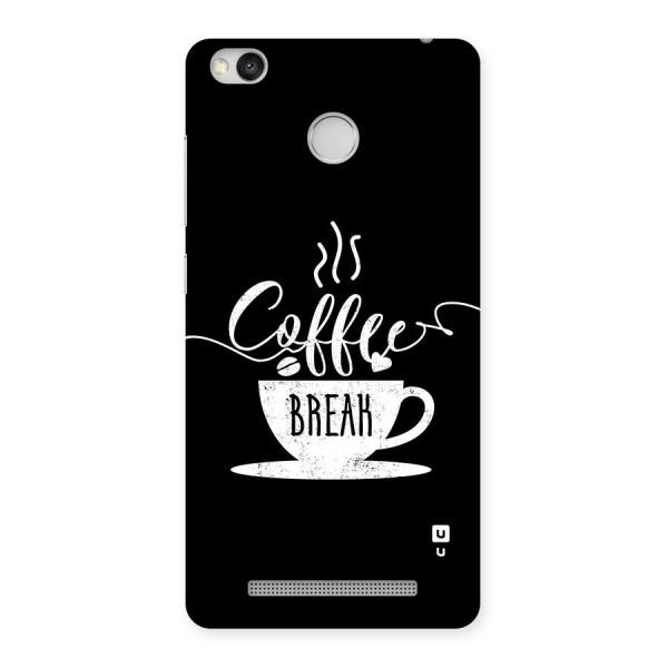 Coffee Break Back Case for Redmi 3S Prime