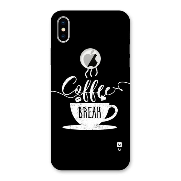 Coffee Break Back Case for iPhone XS Logo Cut