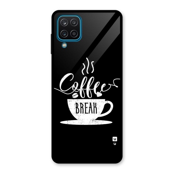 Coffee Break Glass Back Case for Galaxy A12