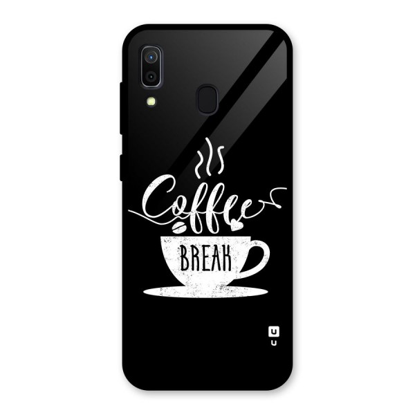 Coffee Break Glass Back Case for Galaxy A30