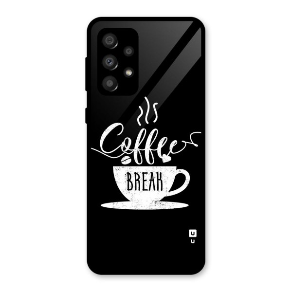 Coffee Break Glass Back Case for Galaxy A32
