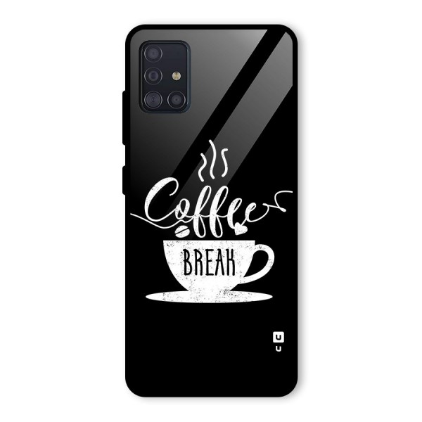 Coffee Break Glass Back Case for Galaxy A51