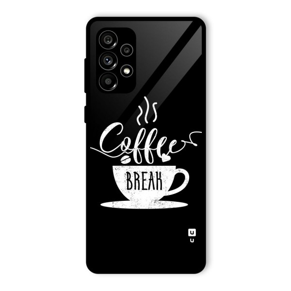 Coffee Break Glass Back Case for Galaxy A73 5G