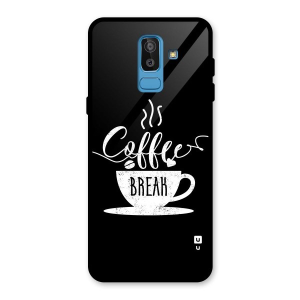 Coffee Break Glass Back Case for Galaxy J8