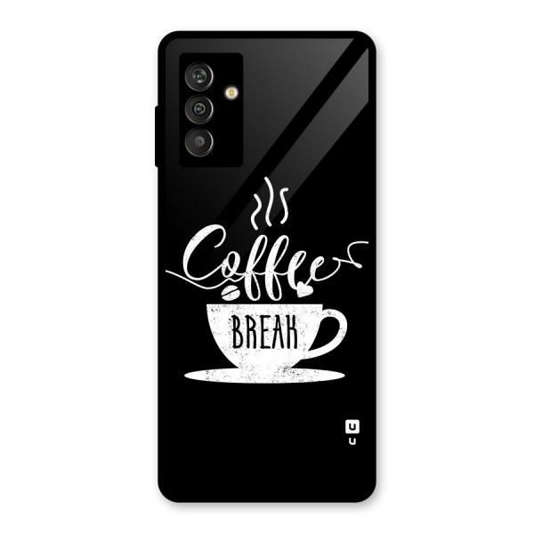 Coffee Break Glass Back Case for Galaxy M13