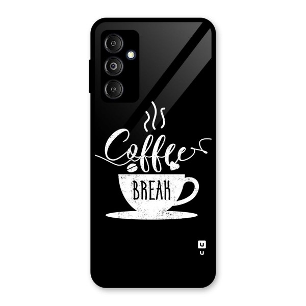 Coffee Break Glass Back Case for Galaxy M14 5G