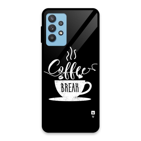 Coffee Break Glass Back Case for Galaxy M32 5G