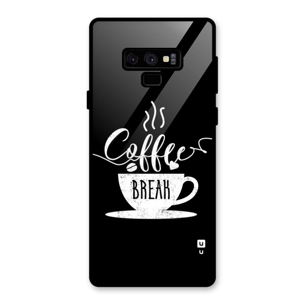 Coffee Break Glass Back Case for Galaxy Note 9