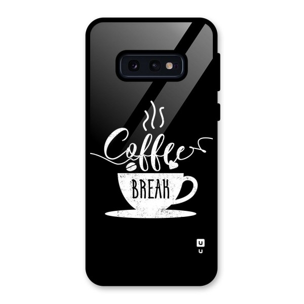 Coffee Break Glass Back Case for Galaxy S10e