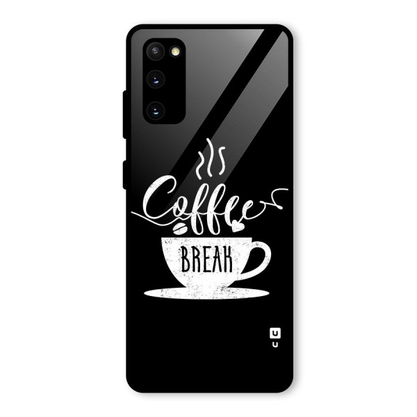 Coffee Break Glass Back Case for Galaxy S20 FE 5G