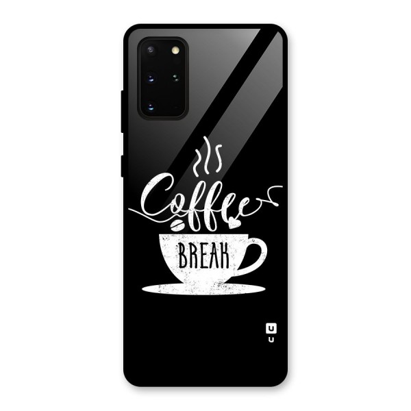 Coffee Break Glass Back Case for Galaxy S20 Plus