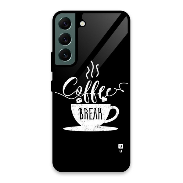 Coffee Break Glass Back Case for Galaxy S22 5G