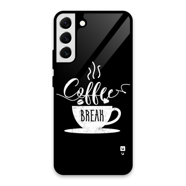 Coffee Break Glass Back Case for Galaxy S22 Plus 5G