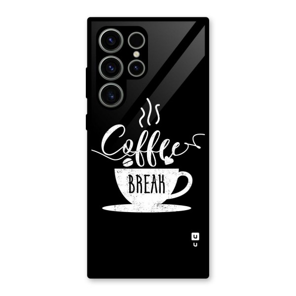 Coffee Break Glass Back Case for Galaxy S23 Ultra