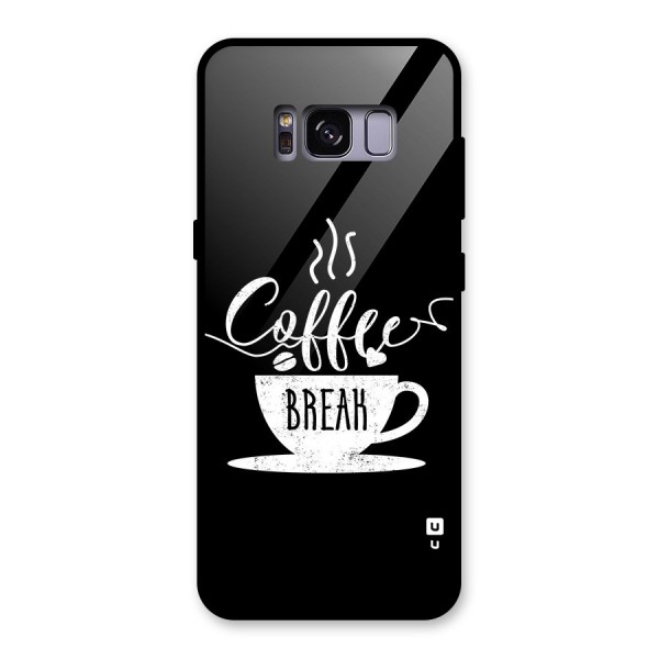 Coffee Break Glass Back Case for Galaxy S8