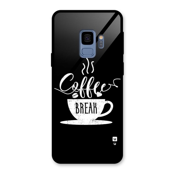 Coffee Break Glass Back Case for Galaxy S9