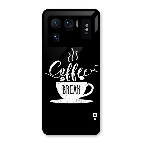 Coffee Break Glass Back Case for Mi 11 Ultra