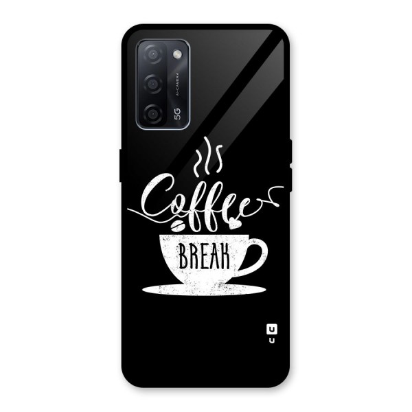 Coffee Break Glass Back Case for Oppo A53s 5G