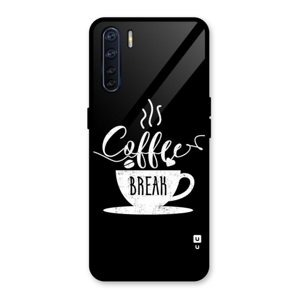 Coffee Break Glass Back Case for Oppo F15