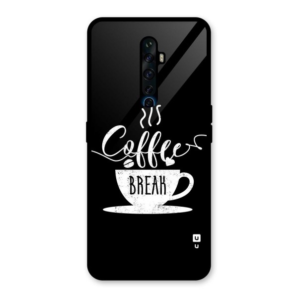 Coffee Break Glass Back Case for Oppo Reno2 Z