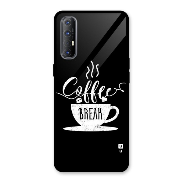 Coffee Break Glass Back Case for Oppo Reno3 Pro