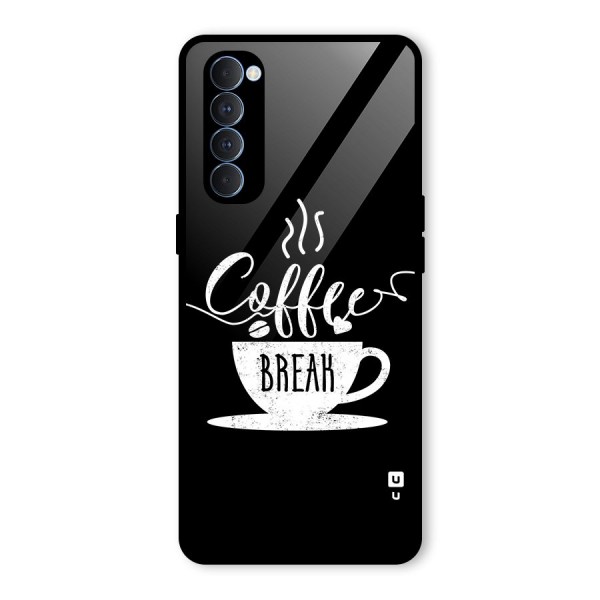 Coffee Break Glass Back Case for Oppo Reno4 Pro