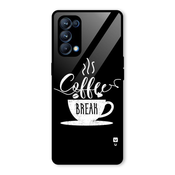 Coffee Break Glass Back Case for Oppo Reno5 Pro 5G