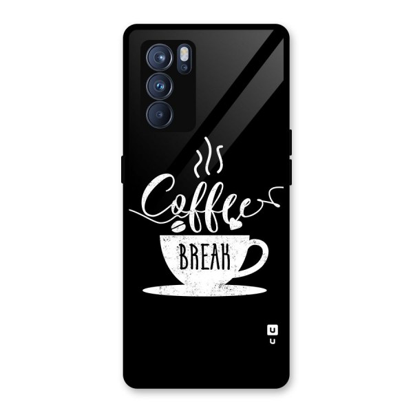 Coffee Break Glass Back Case for Oppo Reno6 Pro 5G