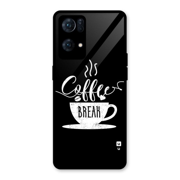 Coffee Break Glass Back Case for Oppo Reno7 Pro 5G