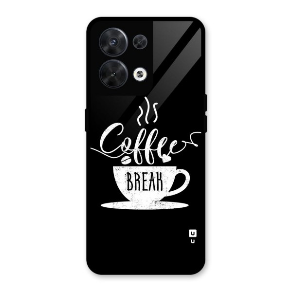 Coffee Break Glass Back Case for Oppo Reno8 5G