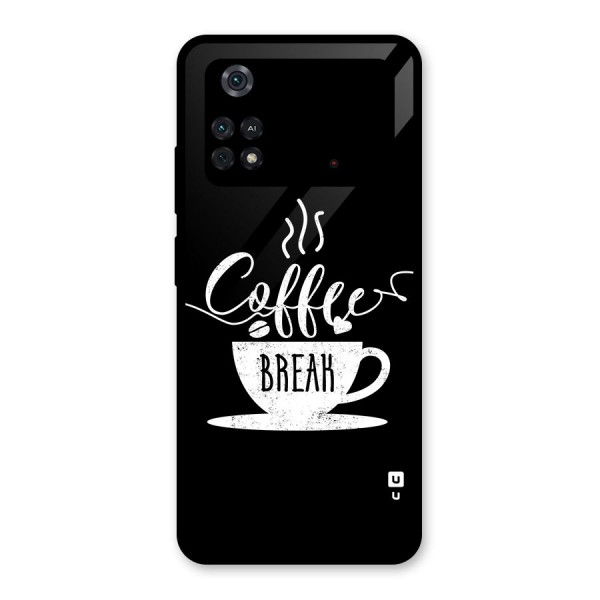 Coffee Break Glass Back Case for Poco M4 Pro 4G