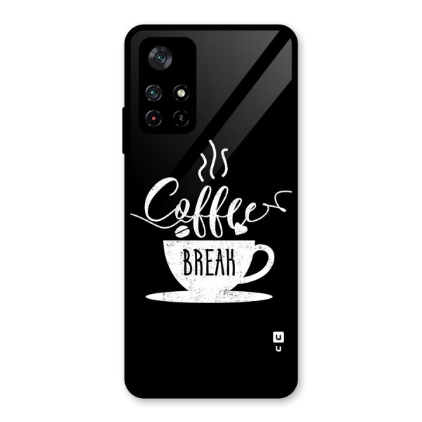 Coffee Break Glass Back Case for Poco M4 Pro 5G