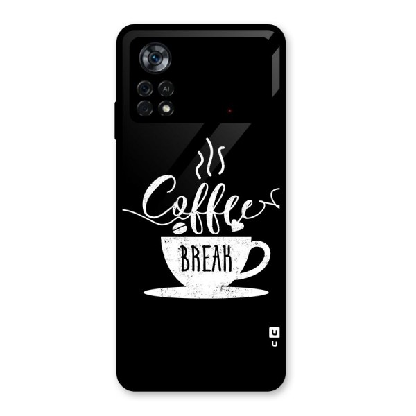 Coffee Break Glass Back Case for Poco X4 Pro 5G