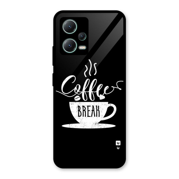 Coffee Break Glass Back Case for Poco X5