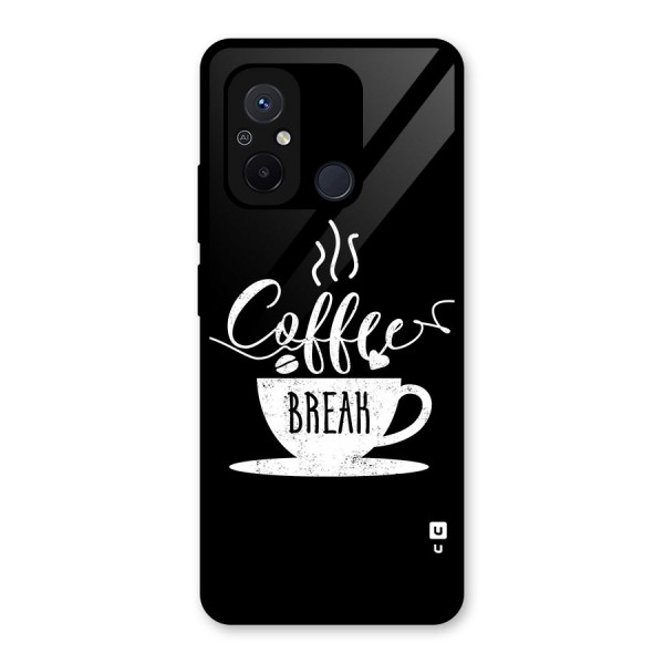 Coffee Break Glass Back Case for Redmi 12C