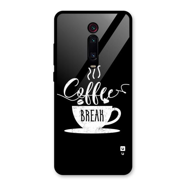 Coffee Break Glass Back Case for Redmi K20