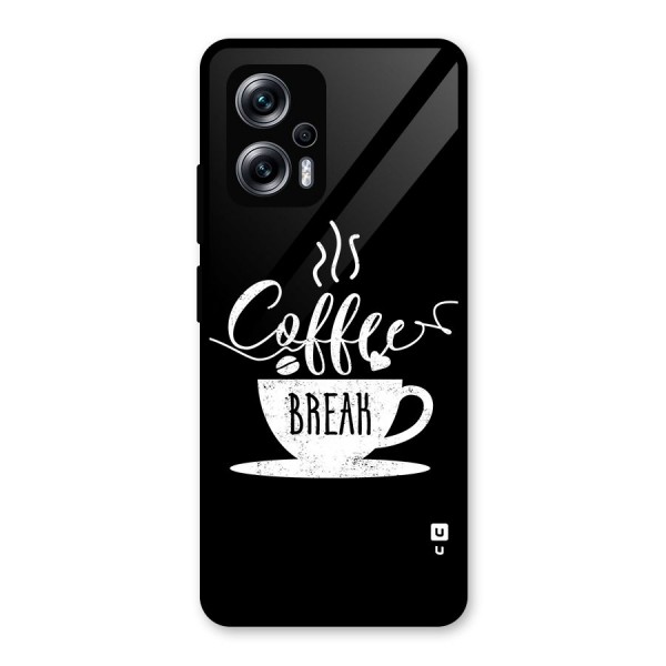 Coffee Break Glass Back Case for Redmi K50i