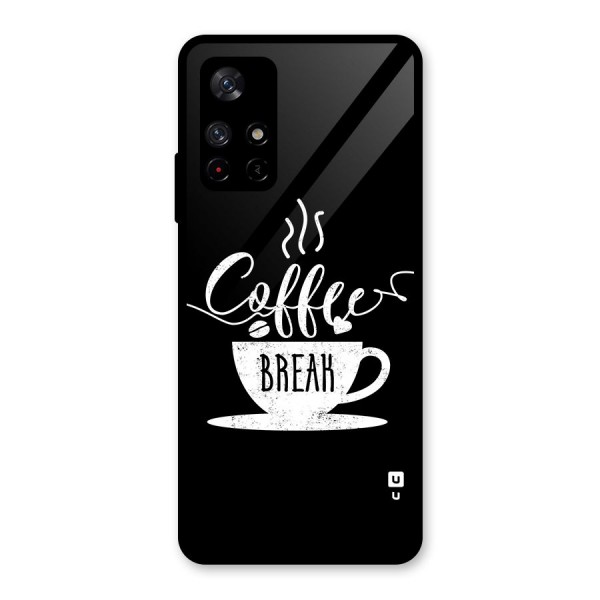 Coffee Break Glass Back Case for Redmi Note 11T 5G