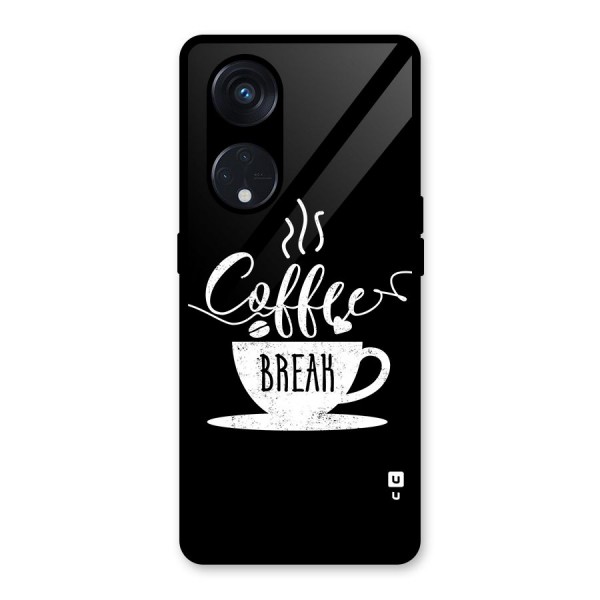 Coffee Break Glass Back Case for Reno8 T 5G