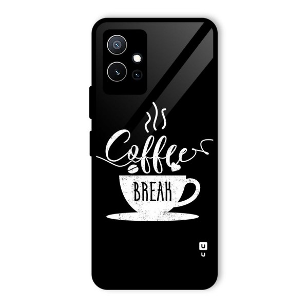 Coffee Break Glass Back Case for Vivo T1 5G